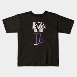 The royal dragon blood Capricorn design Kids T-Shirt